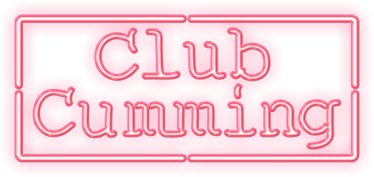 Club Cumming logo stacked neon Club Cumming logo stacked neon